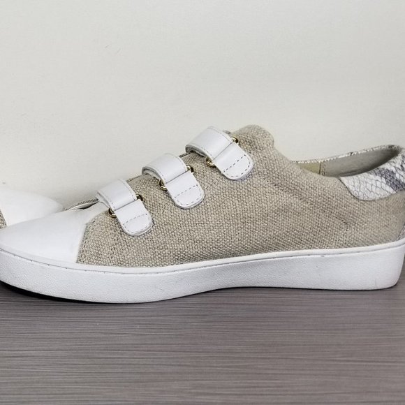 Michael Kors Craig Hook & Loop Strap Sneakers, Natural, Womens Size 9.5 M / 40.5 - Picture 6 of 10